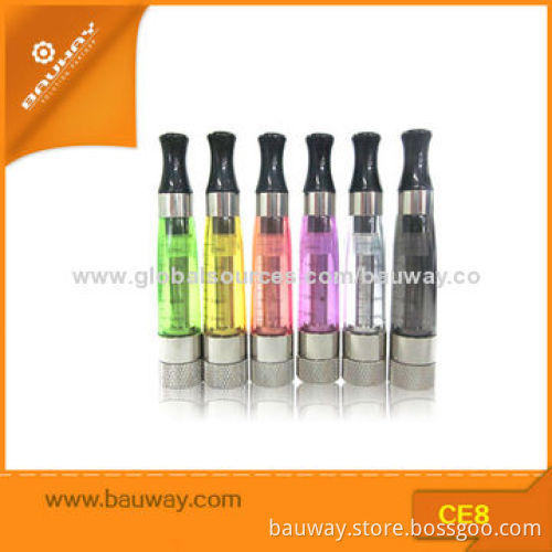 Bauway New Model E Smoking Clearomizers CE8 with Stainless Mesh